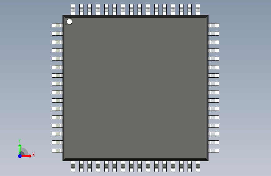 qfp封装-QFP80P1600X1600X160-64N_STEP_模型图纸下载 – 懒石网