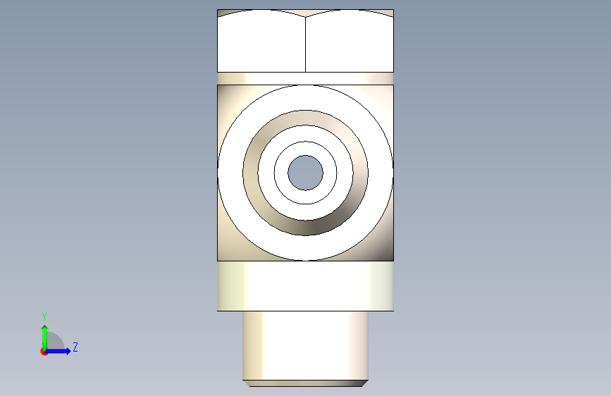 SMC - MS 系列微型接头-SMC MS-5ATHU-6_STEP_模型图纸下载 – 懒石网