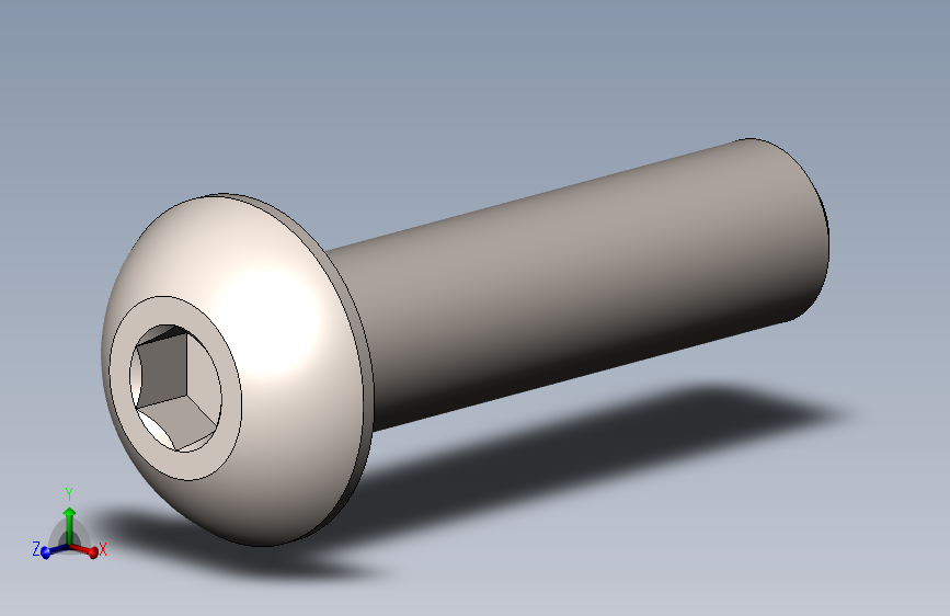 标准内六角螺钉-Socket Button Head Screw (M5-0.8)