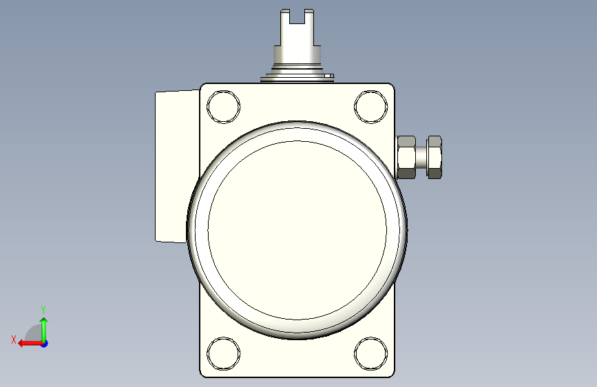 摆动驱动器-8047618 DFPD-20-RP-90-RD-F04-R3-EP---(90) 背面视图