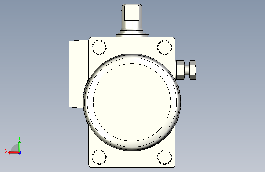 摆动驱动器-8066438 DFPD-N-20-RP-90-RS60-F04-R3-EP---(0) 背面视图