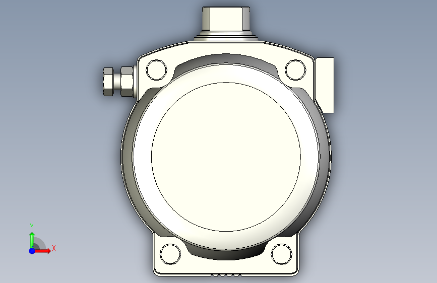 摆动驱动器-8068928 DFPD-N-700-RP-90-RD-F1012---(0) 正面视图