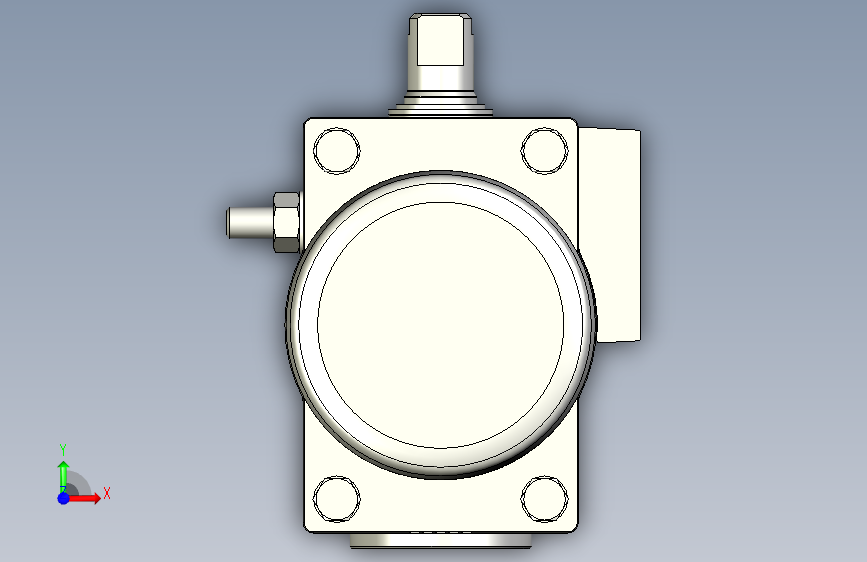 摆动驱动器-8102801 DFPD-N-20-RP-90-RS60-F05-R3-C---(0) 正面视图