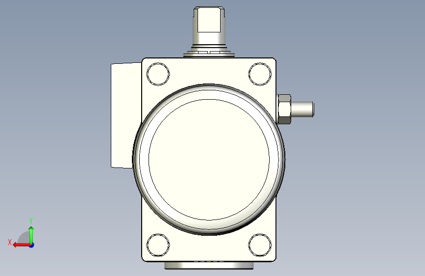 摆动驱动器-8102801 DFPD-N-20-RP-90-RS60-F05-R3-C---(0) 背面视图