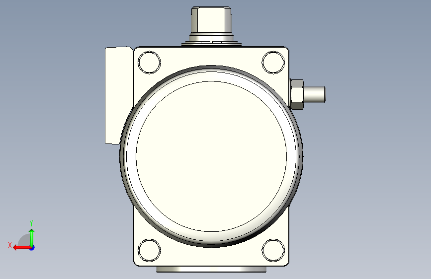 摆动驱动器-8102816 DFPD-80-RP-90-RS45-F07-R3-C-VDE2---(0) 背面视图