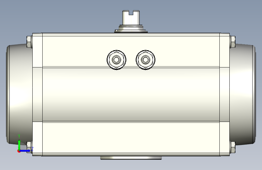 摆动驱动器-8102816 DFPD-80-RP-90-RS45-F07-R3-C-VDE2---(0) 左侧视图