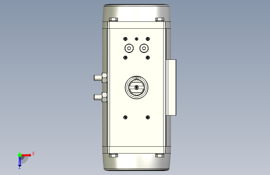 摆动驱动器-8102816 DFPD-80-RP-90-RS45-F07-R3-C-VDE2---(0) 俯视图