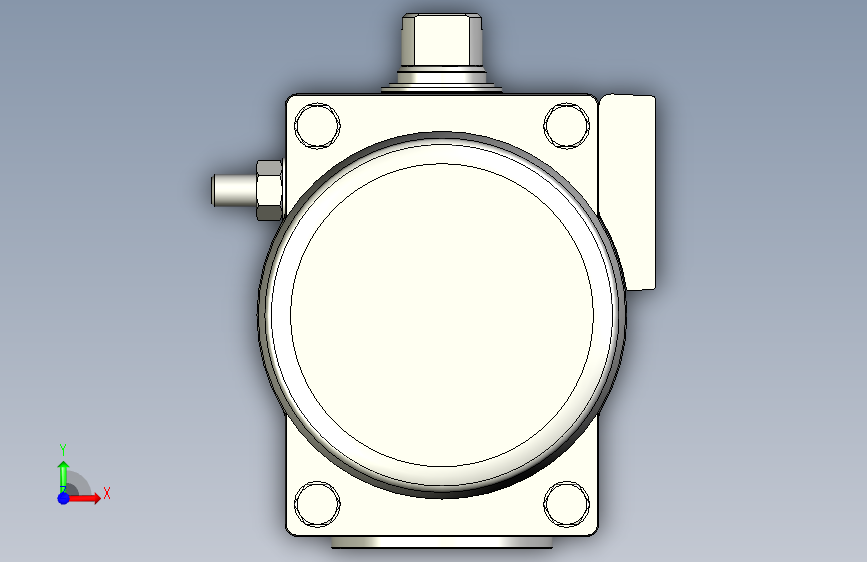 摆动驱动器-8102816 DFPD-80-RP-90-RS45-F07-R3-C-VDE2---(0) 正面视图