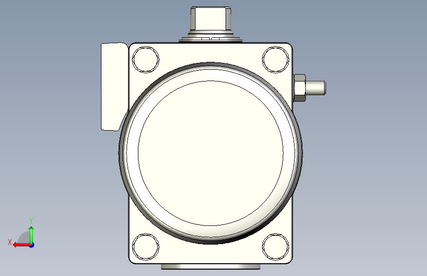 摆动驱动器-8102822 DFPD-N-120-RP-90-RS45-F07-R3-C---(0) 背面视图