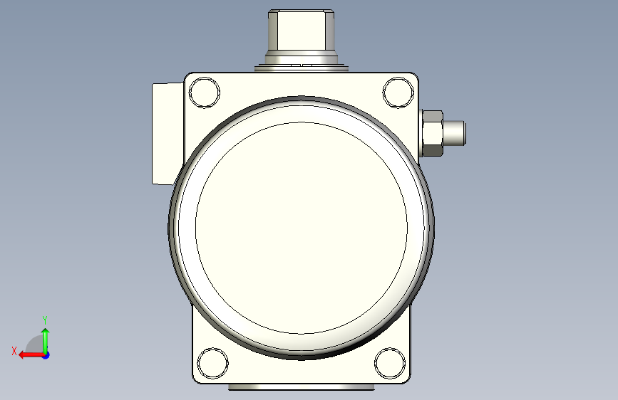 摆动驱动器-8102845 DFPD-N-240-RP-90-RS35-F10-R3-C---(0) 背面视图