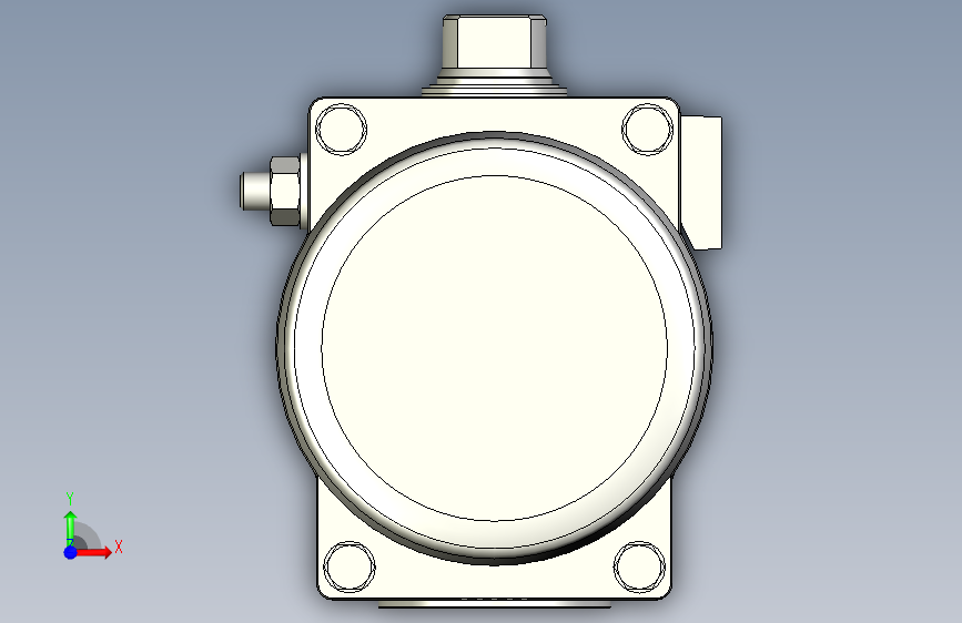 摆动驱动器-8102861 DFPD-480-RP-90-RS45-F12-R3-C---(0) 正面视图
