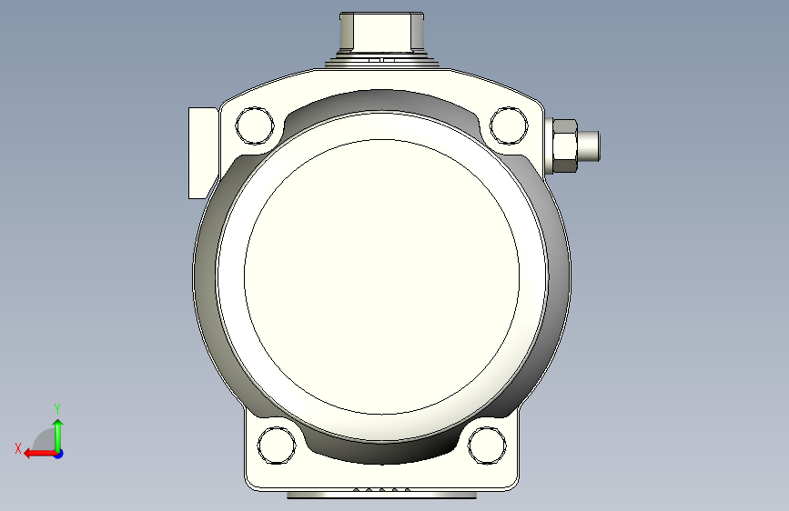 摆动驱动器-8102889 DFPD-900-RP-90-RS45-F14-R3-C---(0) 背面视图