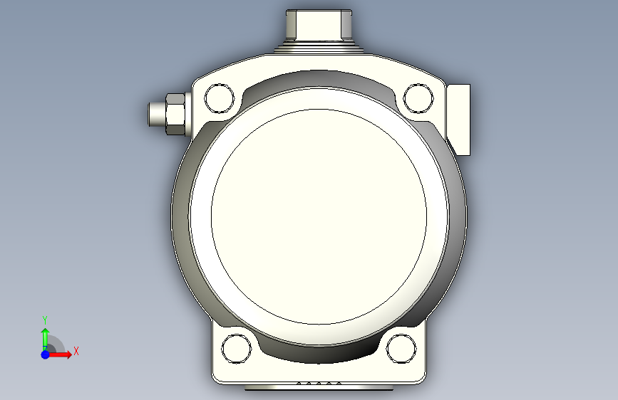 摆动驱动器-8102889 DFPD-900-RP-90-RS45-F14-R3-C---(0) 正面视图