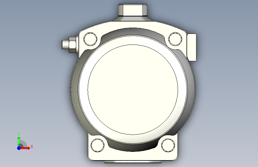 摆动驱动器-8102904 DFPD-1200-RP-90-RS45-F14-R3-C-VDE2---(0) 正面视图