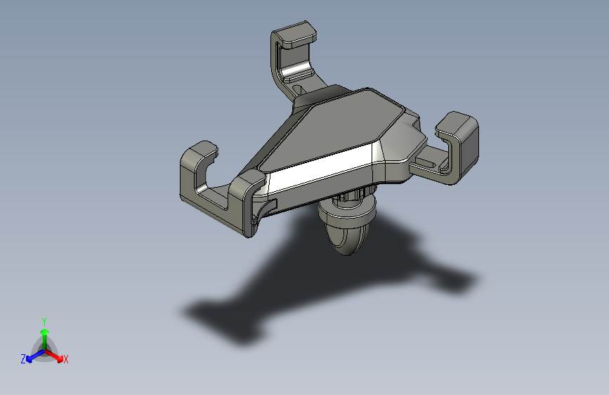 车用手机支架建模2头夹绘制   教程附件