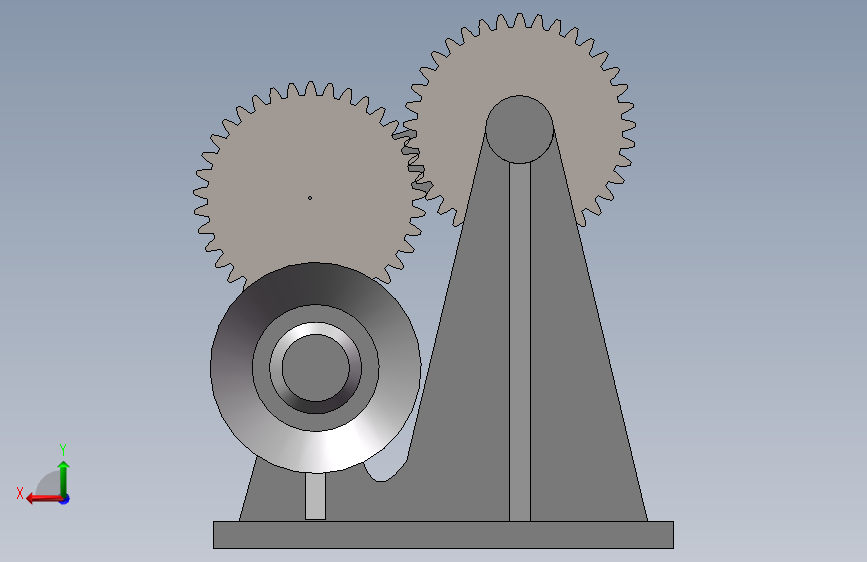 齿轮连杆机构的三维模型