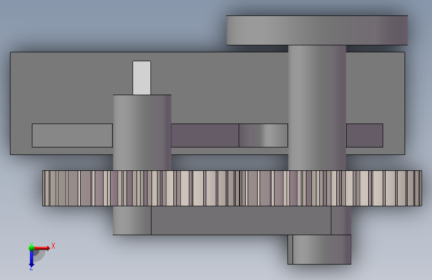 齿轮连杆机构的三维模型