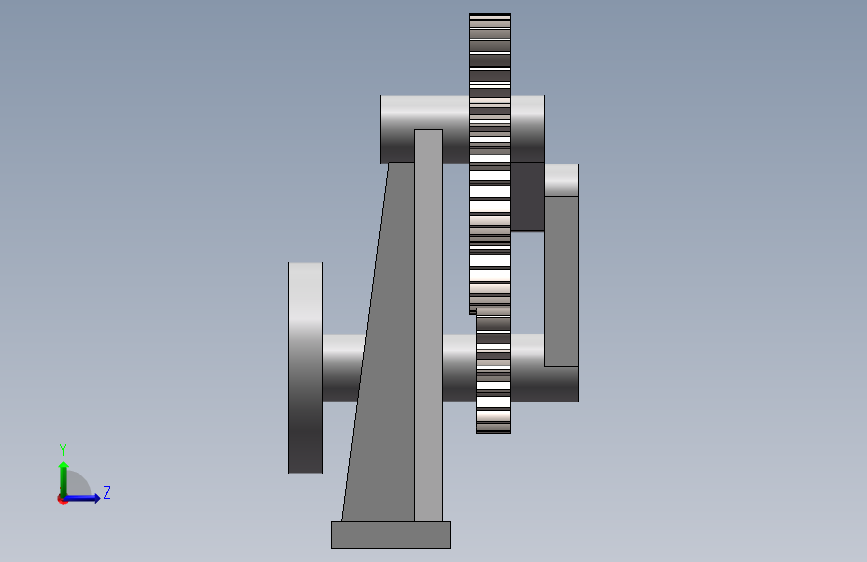 齿轮连杆机构的三维模型