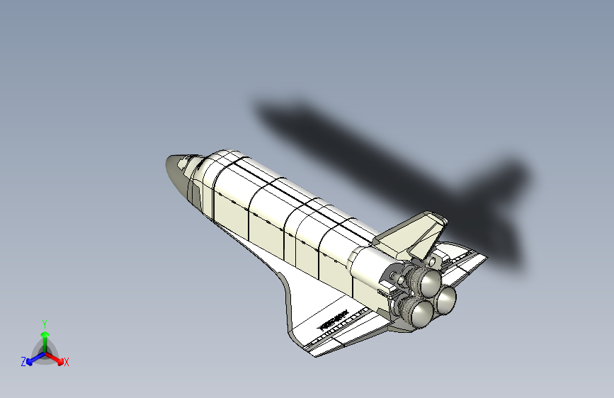 航天飞机设计SW模型
