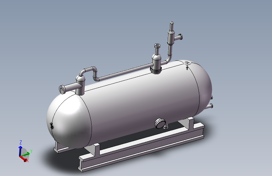三相油水分离器模型