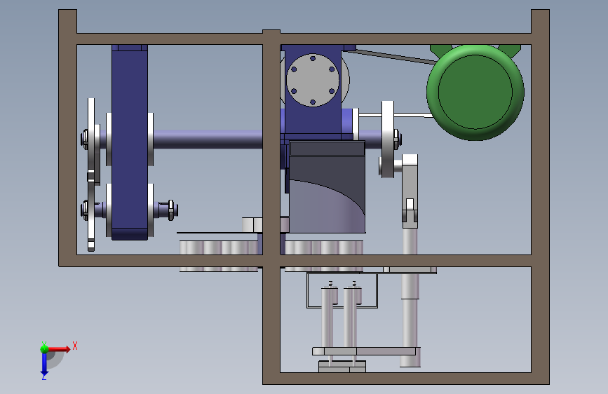 大枣红枣去核机核果类去核机的设计三维图