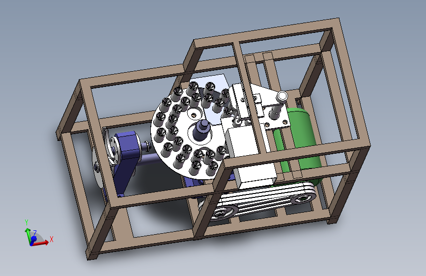 大枣红枣去核机核果类去核机的设计三维图