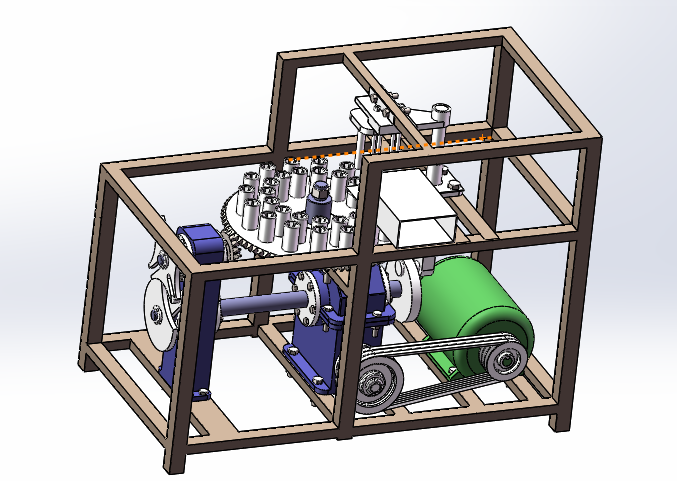 大枣红枣去核机核果类去核机的设计三维图