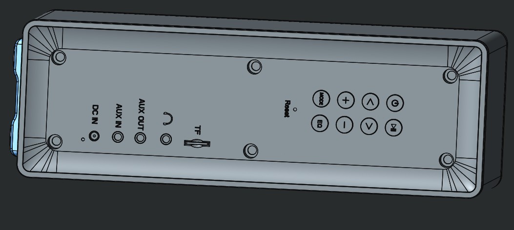 TWS蓝牙音箱proe模型