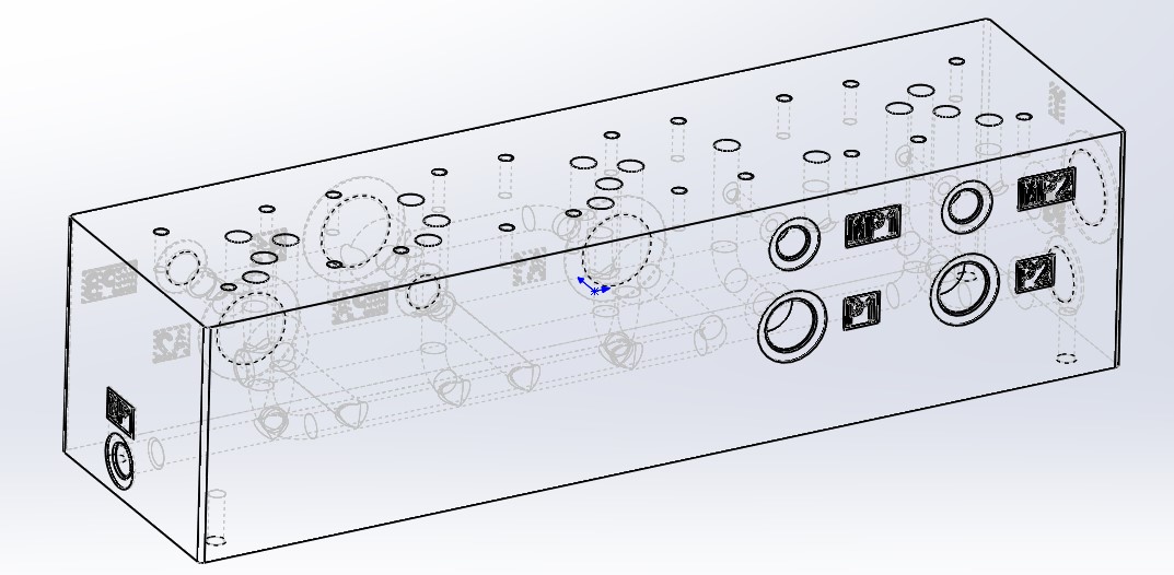 压缩站差动集成块设计(SW+CAD+说明书)