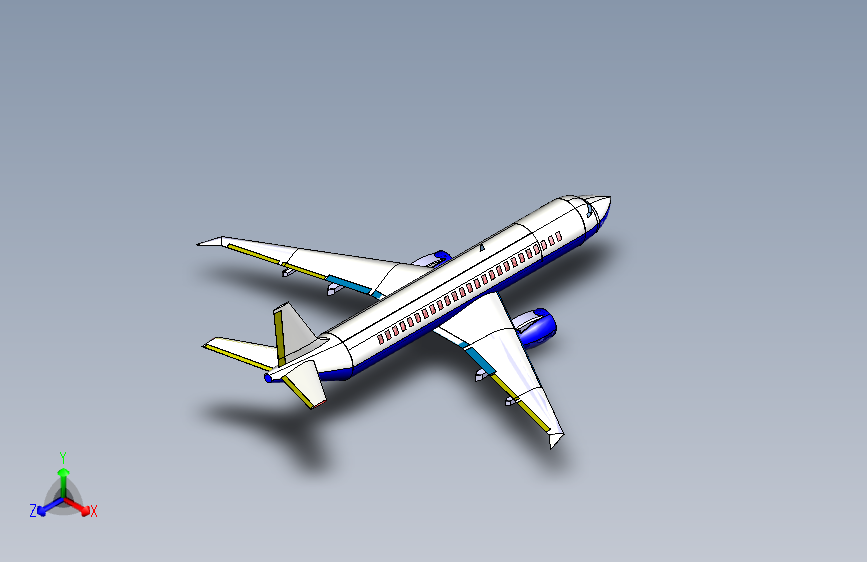 民航客机模型飞机源文件