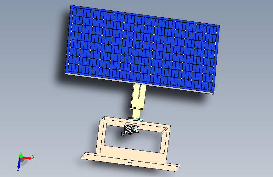 太阳能跟踪装置结构设计模型