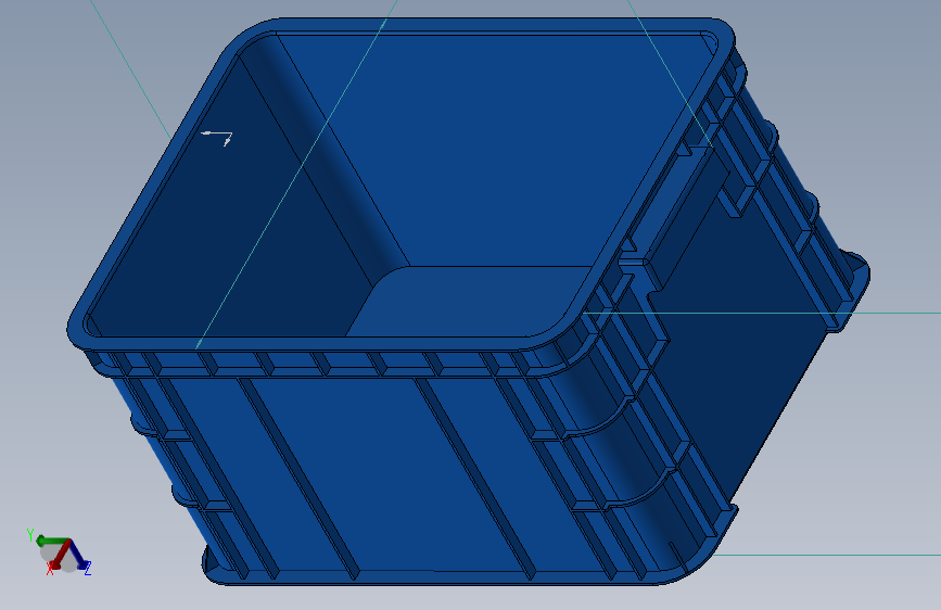 周转箱3D模型SW
