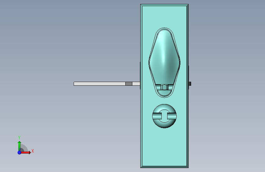 MS505-2计量门锁 正面视图