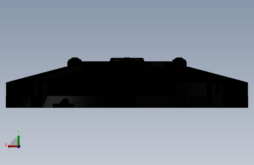 SolidWorks冷却风扇 背面视图