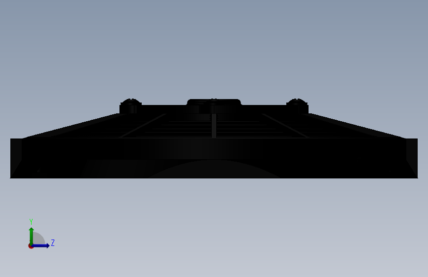SolidWorks冷却风扇 左侧视图