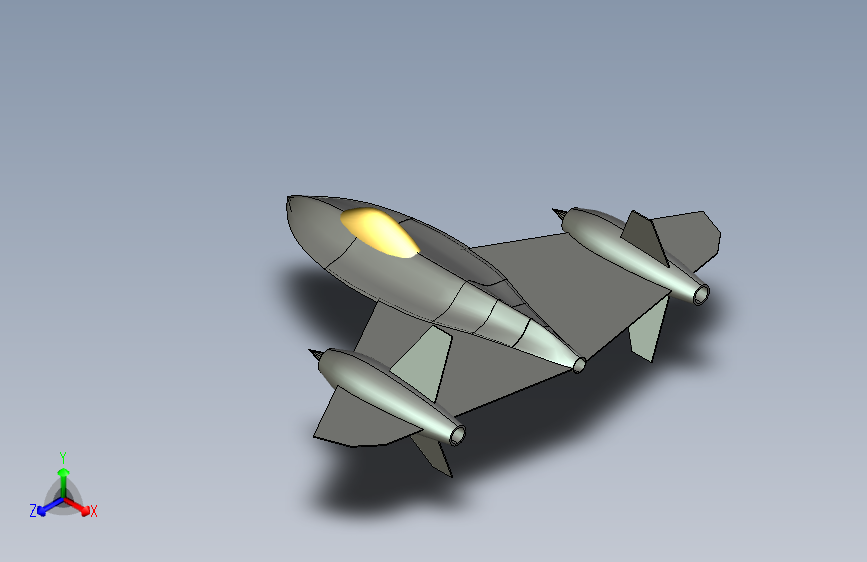 SR-71&ldquo;黑鸟&rdquo;三倍音速长程战略侦察机PROE模型  9154