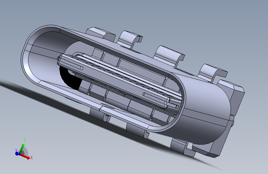 type-c立式连接器3D模型