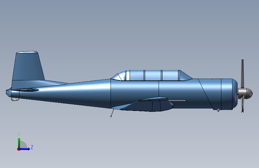 初教六 CJ-6 左侧视图