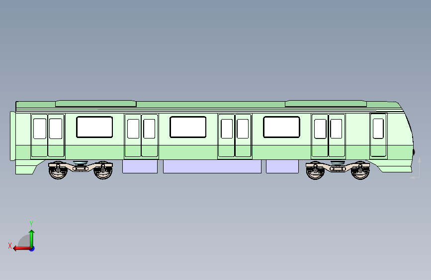 地铁站车辆_SOLIDWORKS 2012_模型图纸下载 – 懒石网