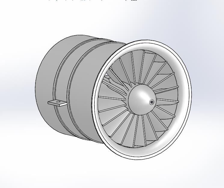 涵道涡轮风扇式螺旋桨转配模型47341 Solidworks 2012 模型图纸下载 懒石网