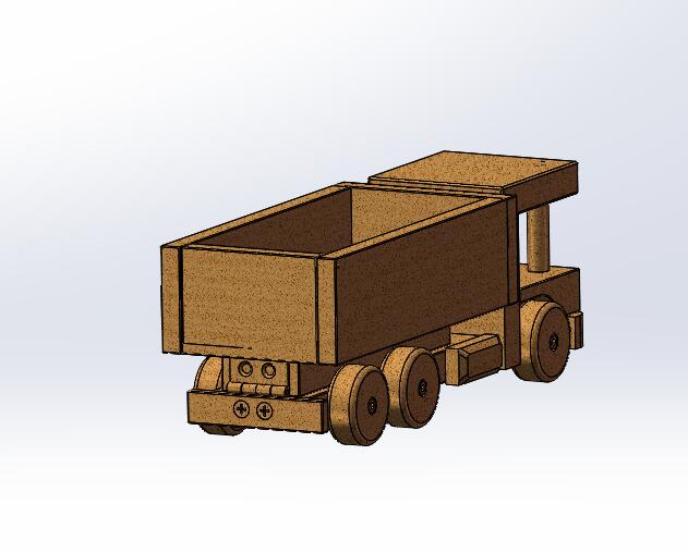 木质卡车模型