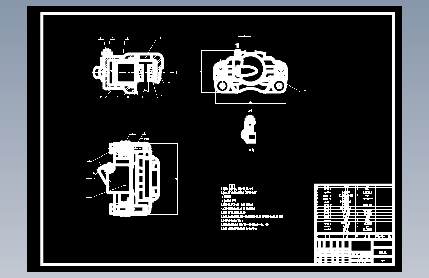 盘式制动器CAD设计图纸