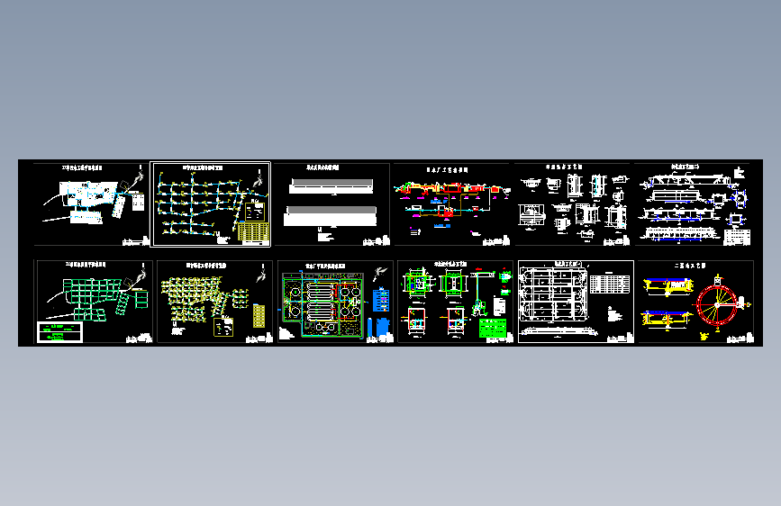 污水厂设计CAD