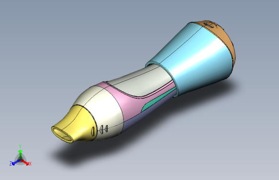 吸入式医用雾化器家用吸雾器结构设计