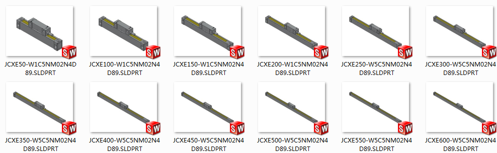JCXE-W光栅尺共12种型号