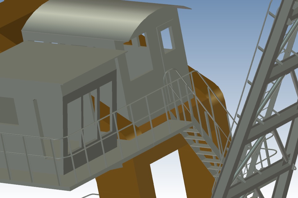 斗轮堆取料机三维CATIA