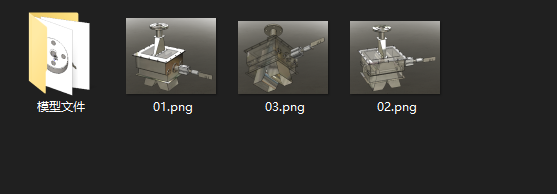 往复式气动换向器三维SW模型