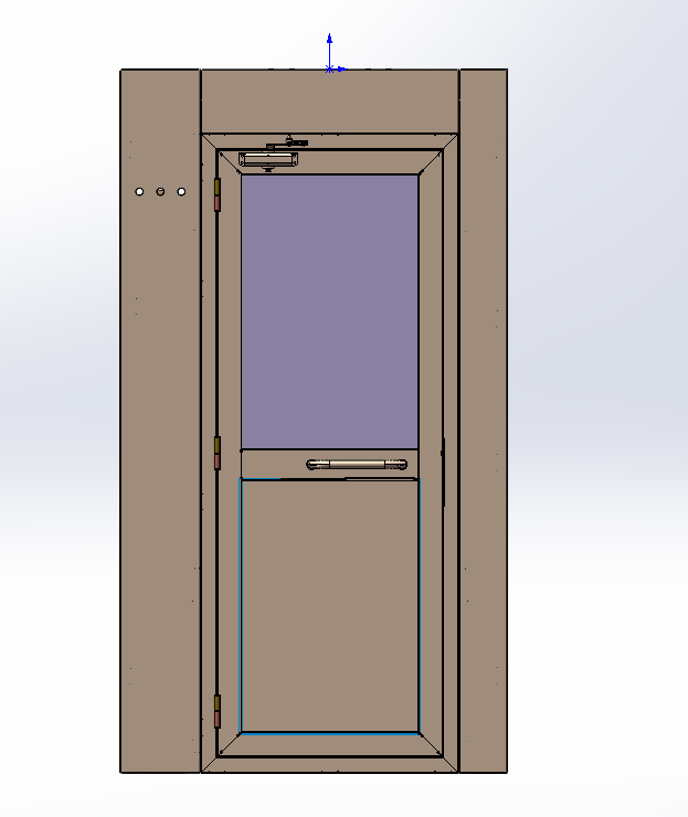 洁净双吹风淋室三维SW模型