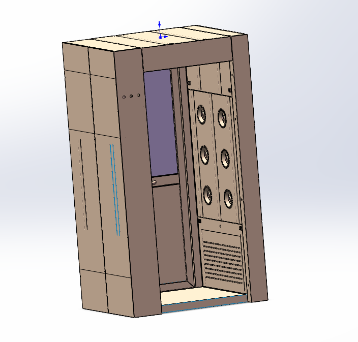 洁净双吹风淋室三维SW模型
