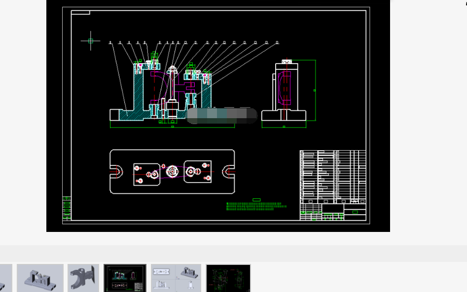 CA1340杠杆钻夹具装配+三维模型SW -杠杆(CA1340自动车床)(三) 钻Φ8和Φ6孔CAD图纸